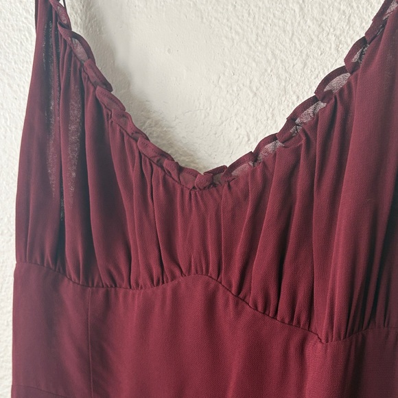 Reformation Embry Dress in Plum - Picture 11 of 14